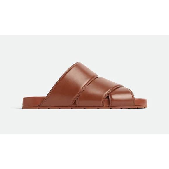 Bottega Veneta Men\'s Bridge Calf Leather Sandals Brown 10 US 754187 IT NIB $990 main image 16